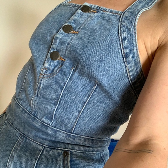 & Other Stories Denim Mini Dress - Picture 2 of 7